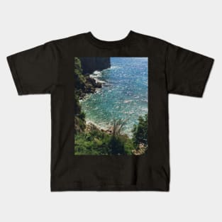 Cliff In Greece Kids T-Shirt